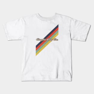 retro vintage color Memphis May Fire Kids T-Shirt